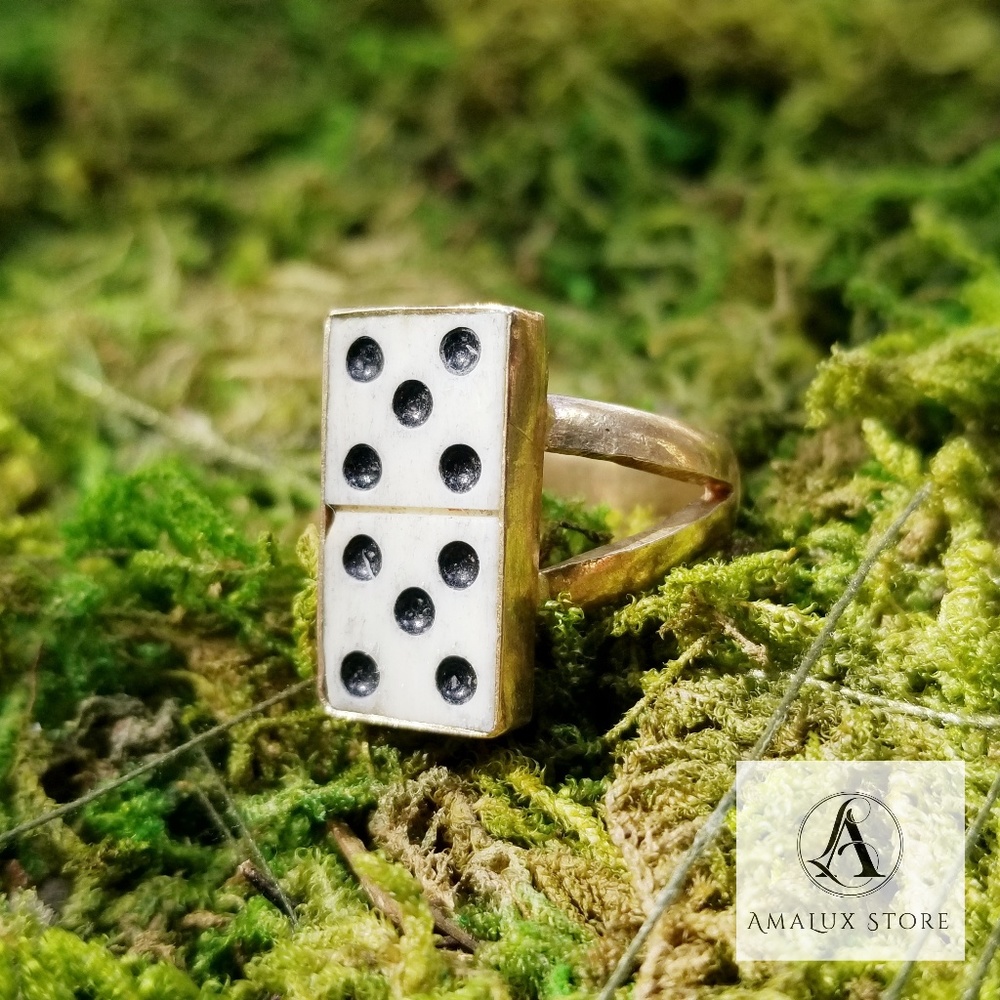 Vintage Double Domino Ring